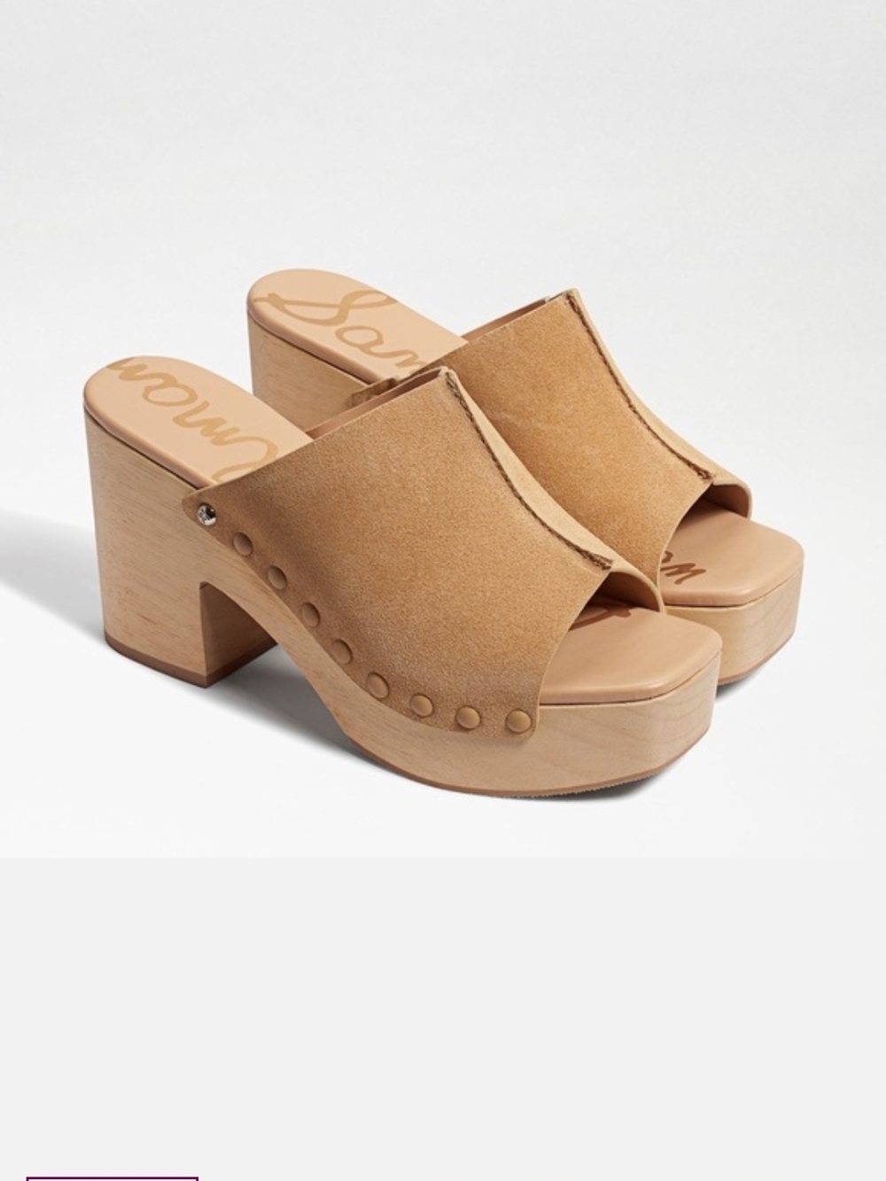 Sam Edelman Women's Josselyn Leather Mule Clog Heel